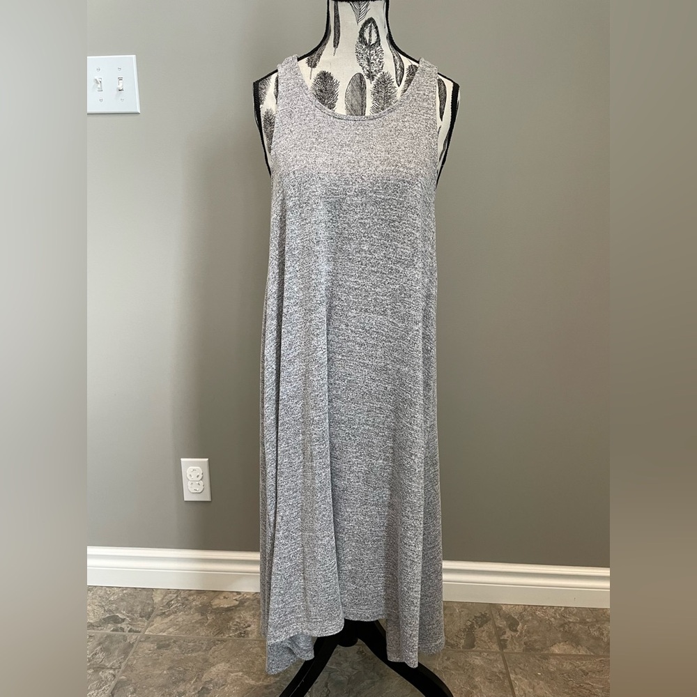 GAP Gray Softspun Knit Racerback Dress - Picture 7 of 10